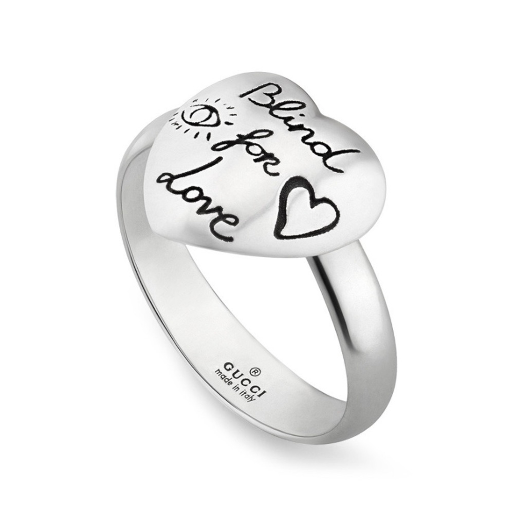 Authentic Gucci Blind for Love ring